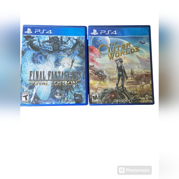 Set of 2 Used PS4 Games. 1 ea Final Fantasy XV Royal Editio The Outer Worlds Ob - Picture 11 of 11